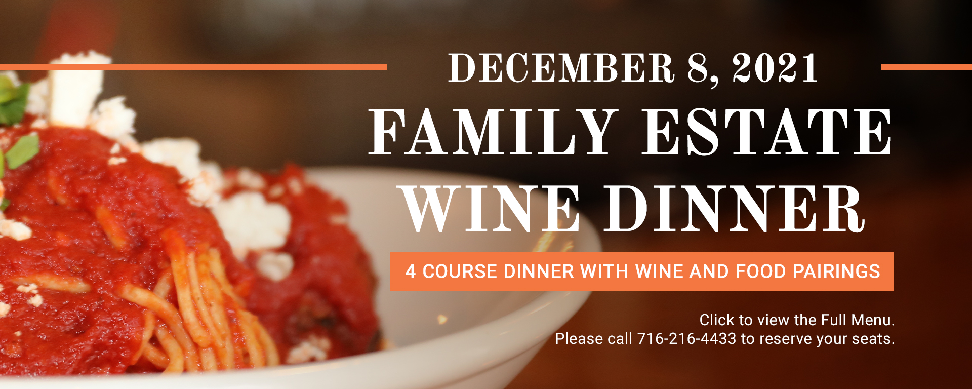 Read more about the article 12/08/21 Family Estate Wine Dinner
