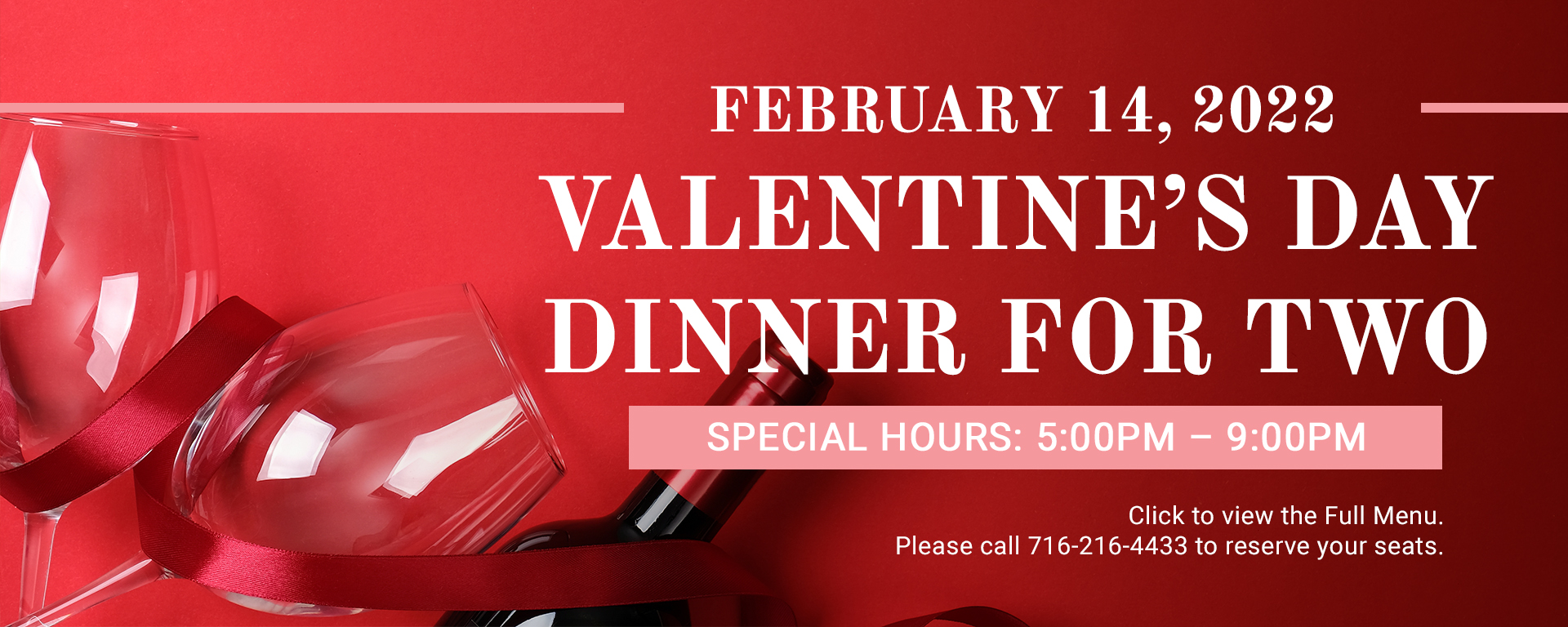 Read more about the article 02/14/2022 Valentine’s Day Dinner For Two